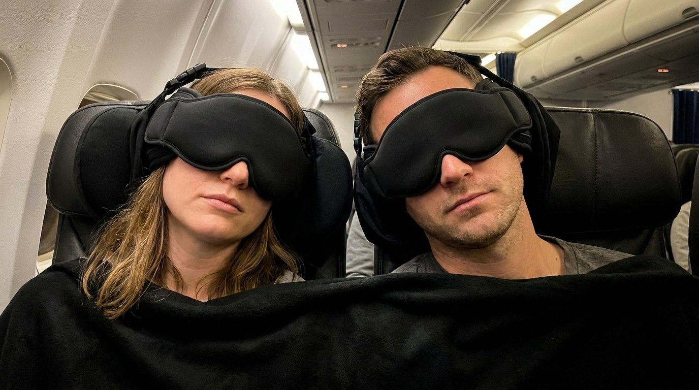 Snoozle sleep mask with 30-day money-back guarantee